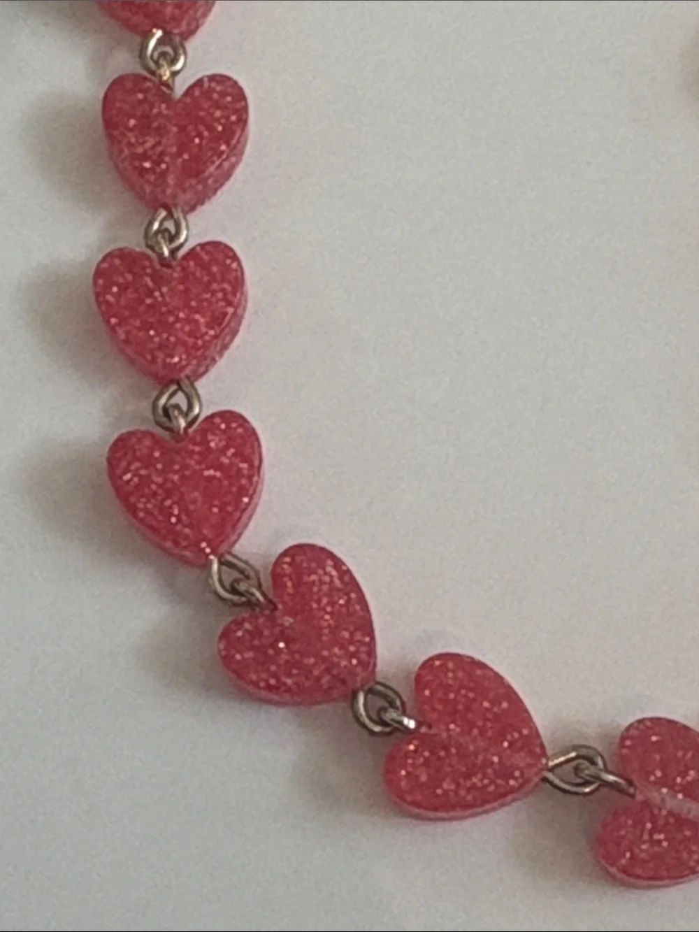 Crewcuts resin heart necklace.